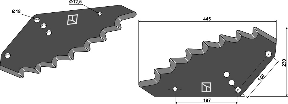 Futtermischwagenmesser