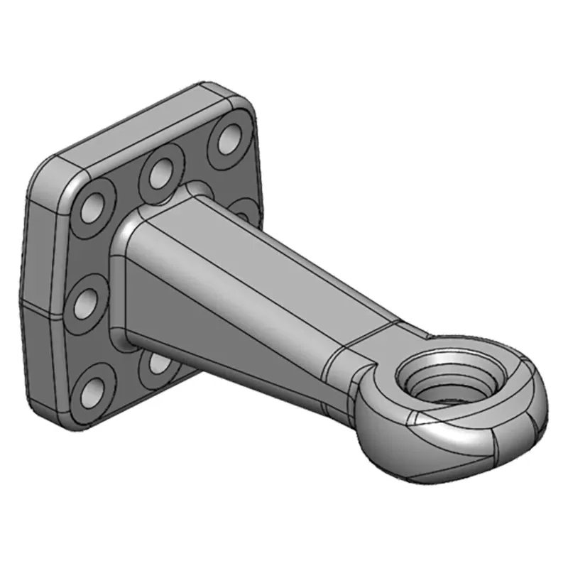 Zugöse für Deichsel 40 mm Flansch 110x100 Zugöse Ringzugöse Scharmüller 00.652.25.0-A90 40 mm Flansch 110x100