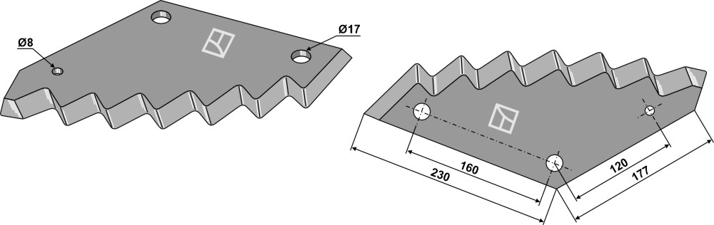 Futtermischwagenmesser