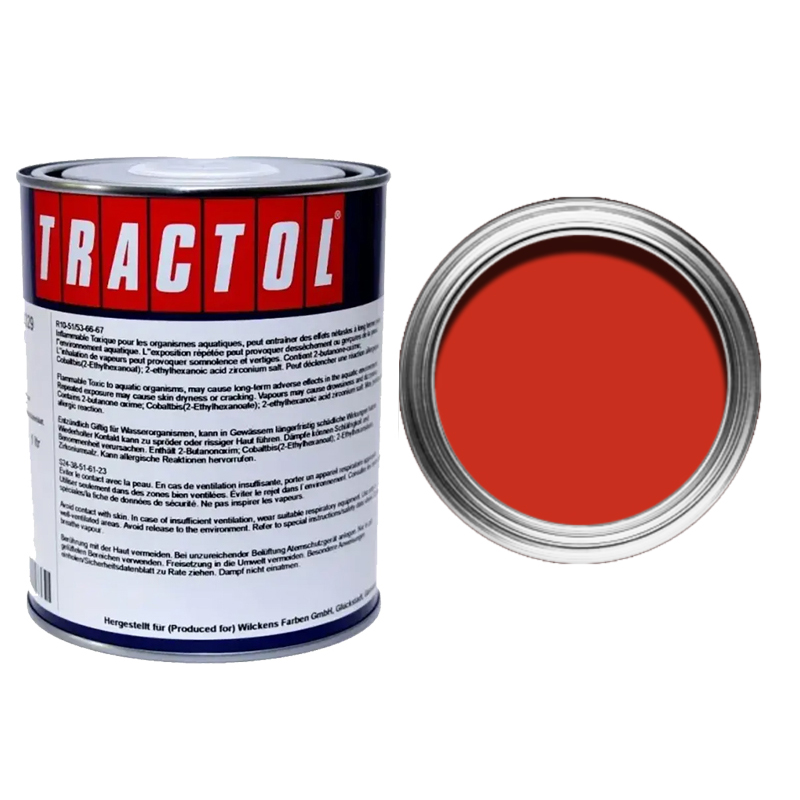 Tractol Lack 329 P141194 Claas rot Stoß-, Schlag-, und Kratzfestigkeit