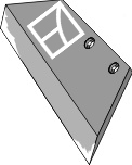 36.0044 Pflugteil Wechselspitzenschar - 16'' - rechts (94600 - 41659460009) passend für Överum
