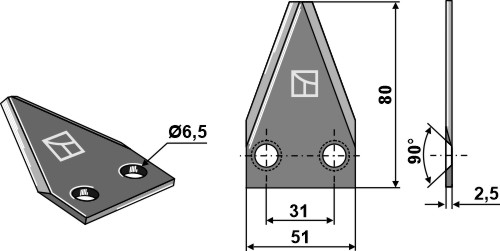 Futtermischwagenmesser
