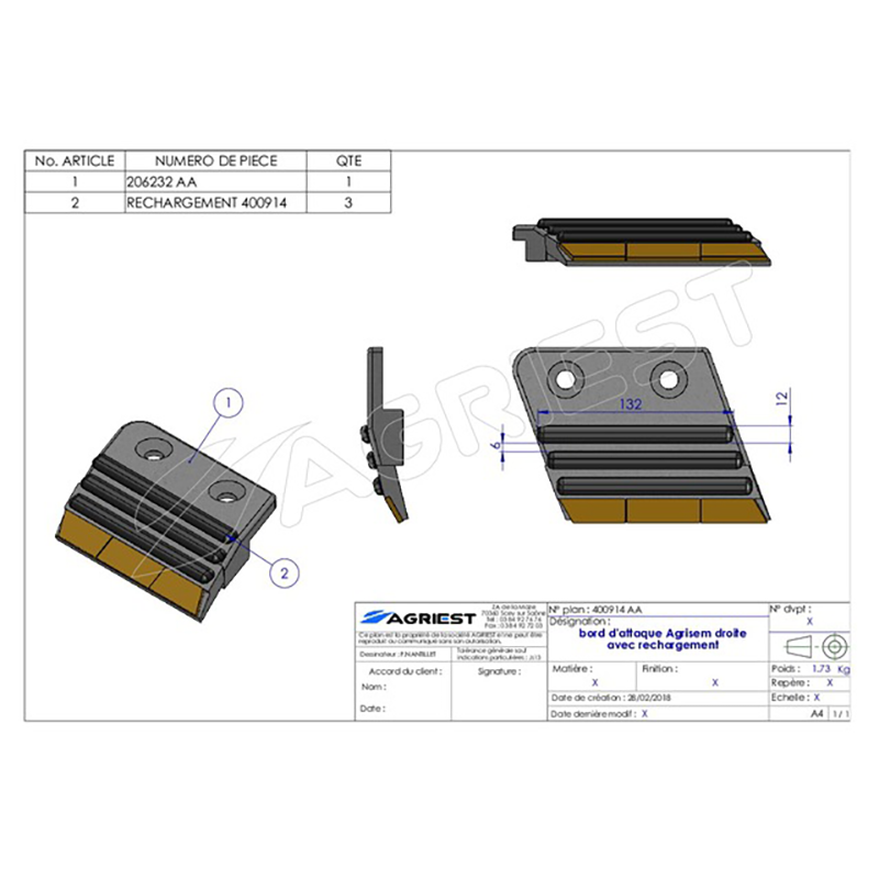 Landwirtschaft Bodenbearbeitung Grubber Tiefenlockerer Vorderkante Agrisem Rechts Hartmetall Nachbau