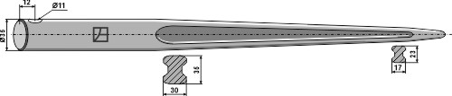Frontladerzinken 850mm