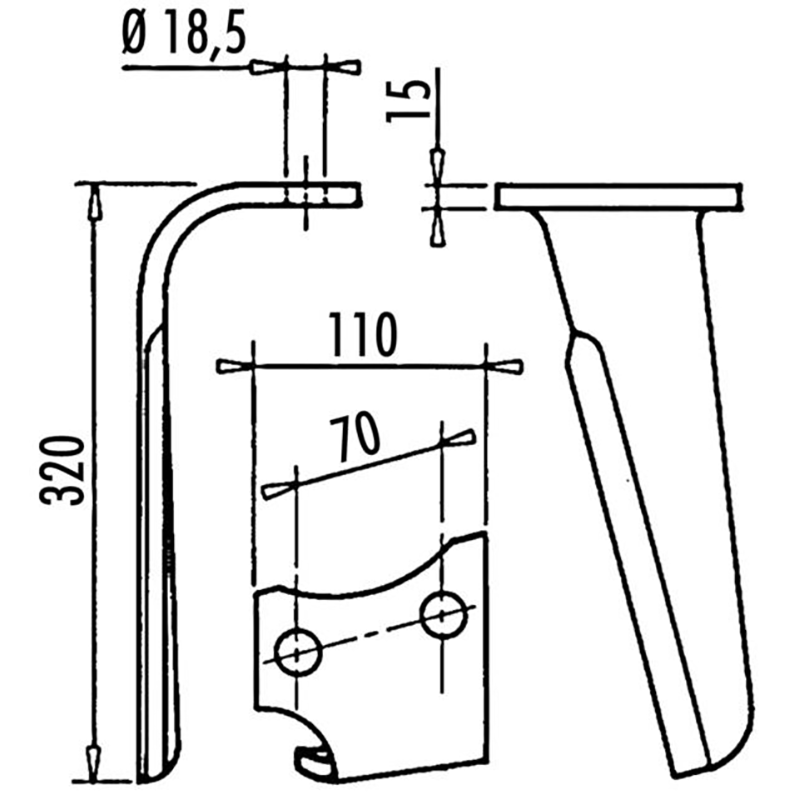 Kreiseleggenzinken Li. 110X15X320 Maschio Kreiseleggenzinken Li. 110X15X320 Maschio
