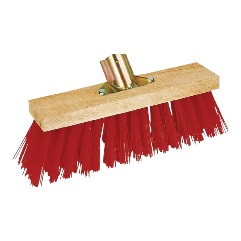 Straßenbesen PVC-Borsten rot 32 cm
