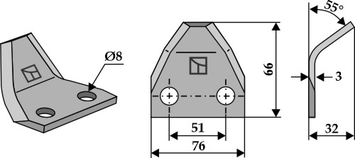 Futtermischwagenmesser