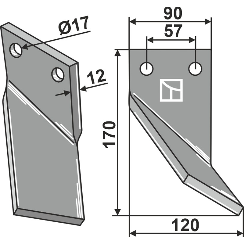 Massano Rotorzinken, rechte Ausführung IHOF MSA-08R
