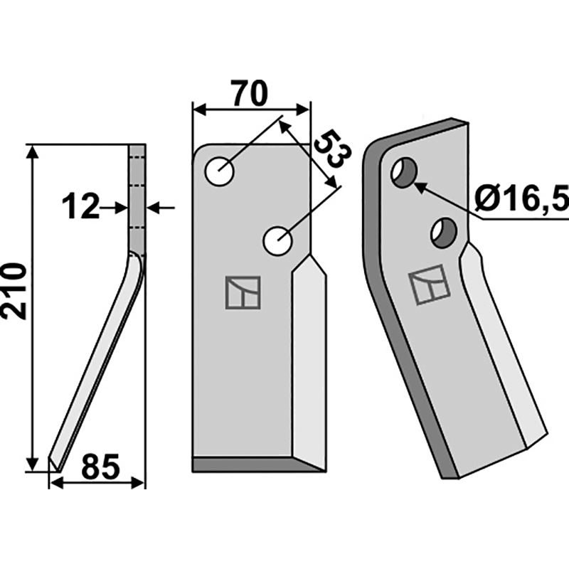 Massano Rotorzinken, linke Ausführung IHOF MSA-04L