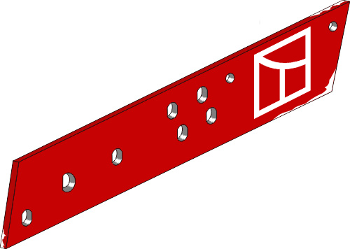 38.0143 Pflugteil Anlage - rechts (P89.036.01) passend für Vogel und Noot