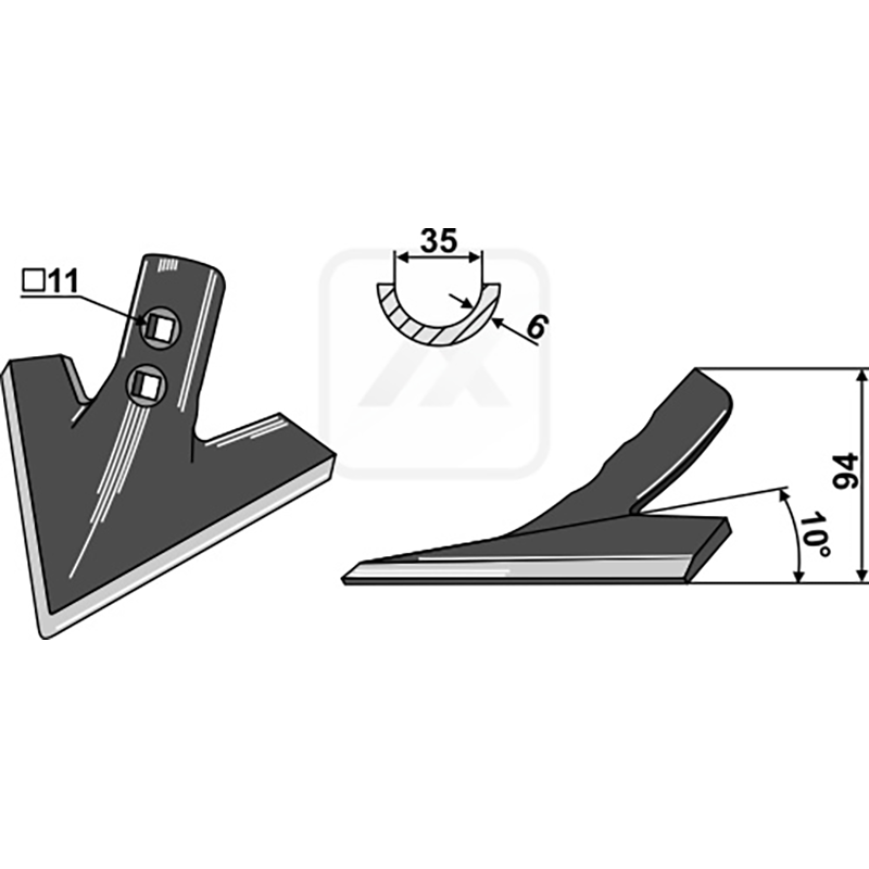 Landwirtschaft Bodenbearbeitung Grubber Schare & Leitbleche Gänsefussschar Landwirtschaft Bodenbearbeitung Grubber Schare & Leitbleche Gänsefussschar