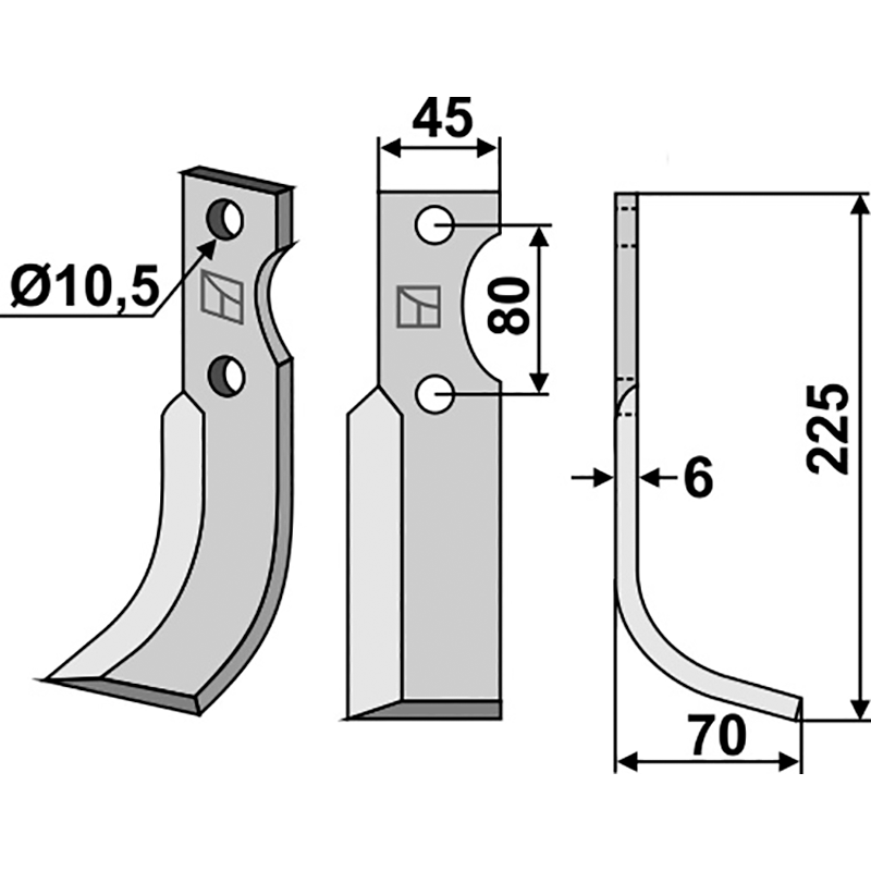 Celli|FM-Matras R5 R100 Fräsmesser, rechte Ausführung IHOF FMO-05R