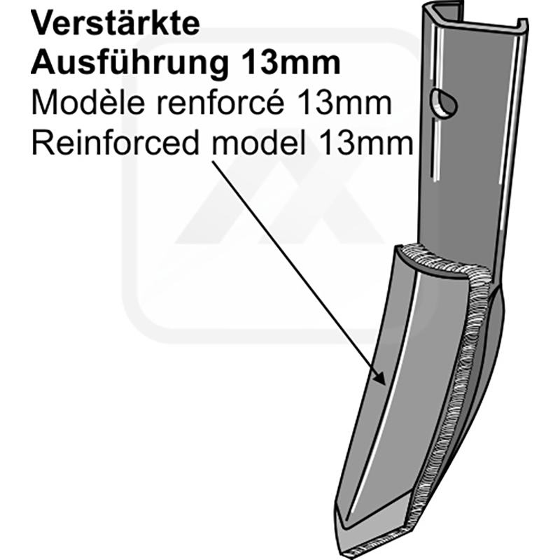 Landwirtschaft Bodenbearbeitung Grubber Schare & Leitbleche Schnell-Wechsel-Schar - 50mm Bourgault|Kverneland