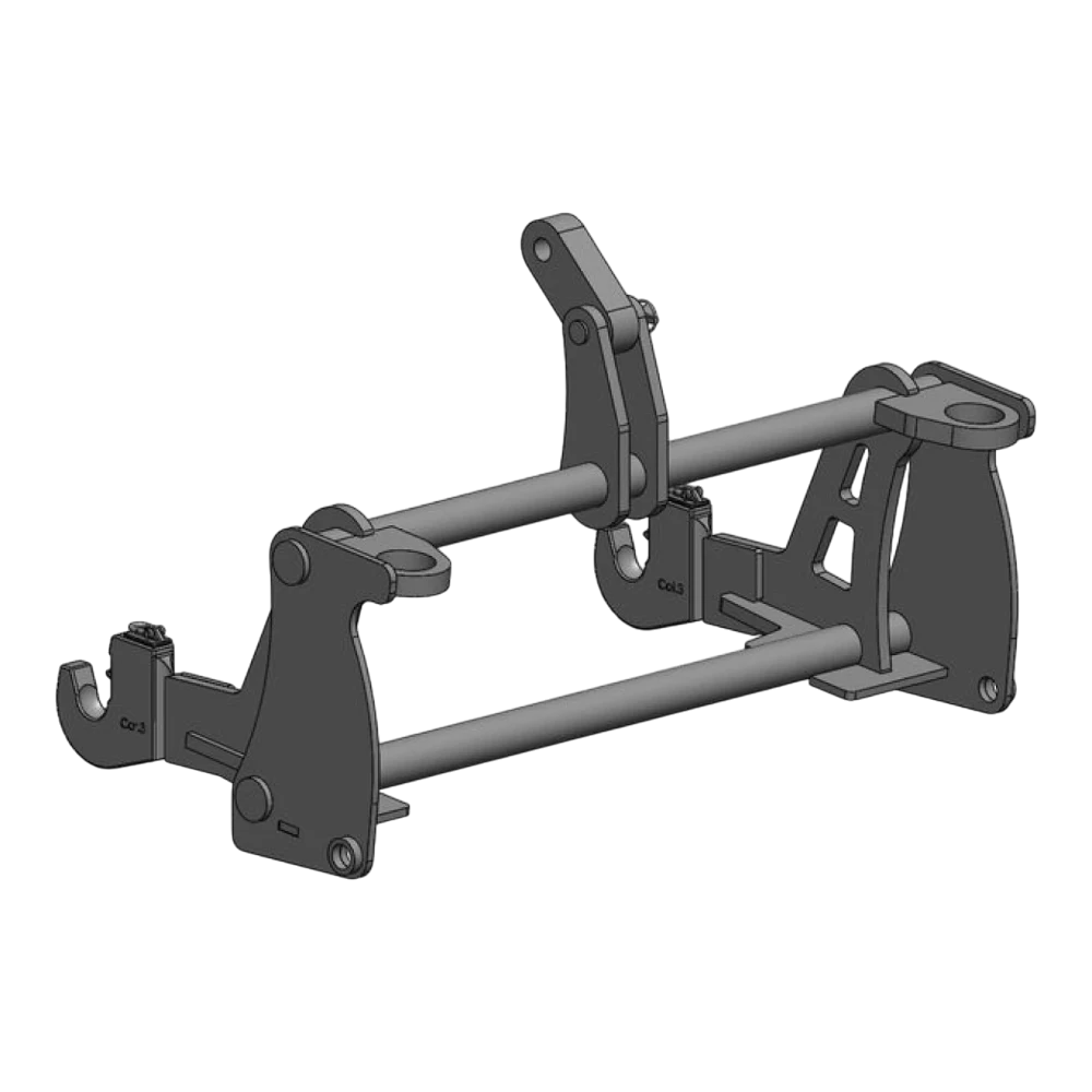 Adapterrahmen John Deere, Matbro auf 3-Punkt KAT 3 – Produktbild 1 Adapterrahmen John Deere, Matbro auf 3-Punkt KAT 3 – Adapteransicht 1
