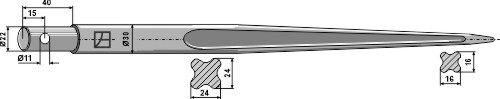 Frontladerzinken 820mm