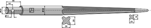 Frontladerzinken 1400mm