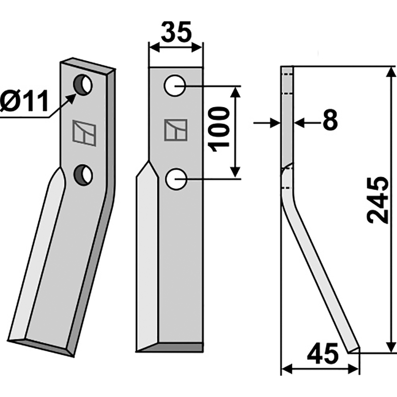 Berti|Simon Rotorzinken, rechte Ausführung IHOF IND-06R