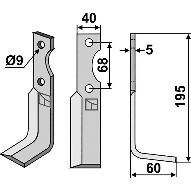 BEN-33R Fräsmesser, rechte Ausführung Benassi Z4 - 6CM004 Fräsmesser, rechte Ausführung IHOF BEN-33R
