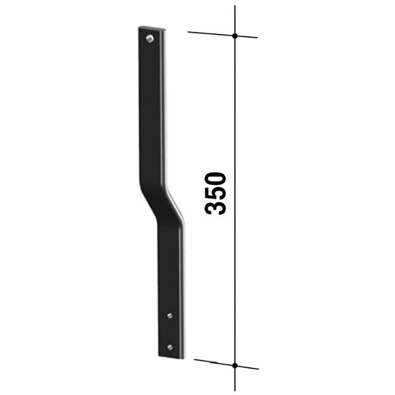 Hacktechnik Hackenstiel Seitlich32X10 Rechts/Links Durchmesser 6 Mm Ea 36 Mm