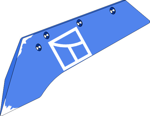37.0036 Pflugteil Schnabelschar SSP35OWL - links (2751.07.02) passend für Rabe