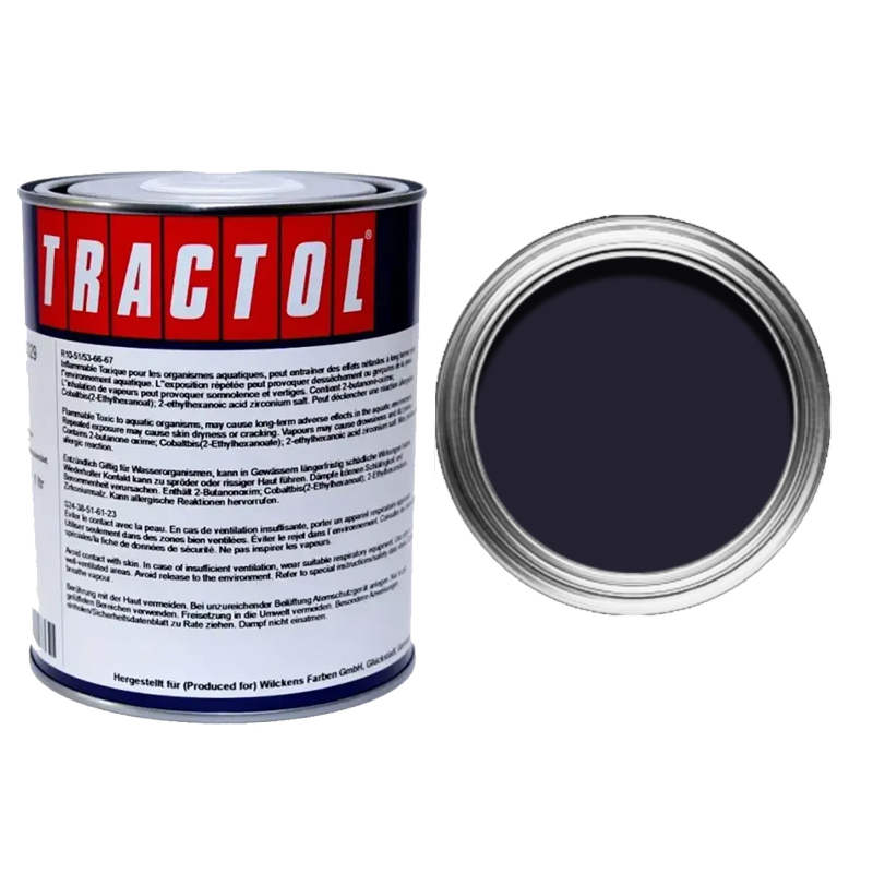 Tractol Lack 329 P141203 Deutz schwarzblau RAL 5004 Stoß-, Schlag-, und Kratzfestigkeit