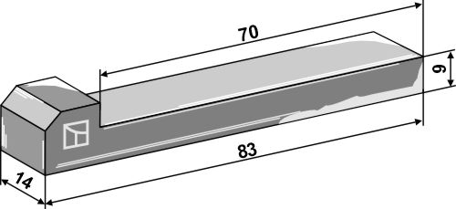 Nasenkeil |69-4-504 Industriehof Scherenbostel | Nasenkeil (69-4-504)