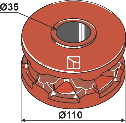 Umlenkrolle Ø 110 |69-9-453 Industriehof Scherenbostel | Umlenkrolle Ø 110 (69-9-453)
