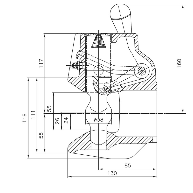 Anhängekupplung Rockinger RO243A35000 Flansch Anhängekupplung Rockinger RO243A35000 Flansch