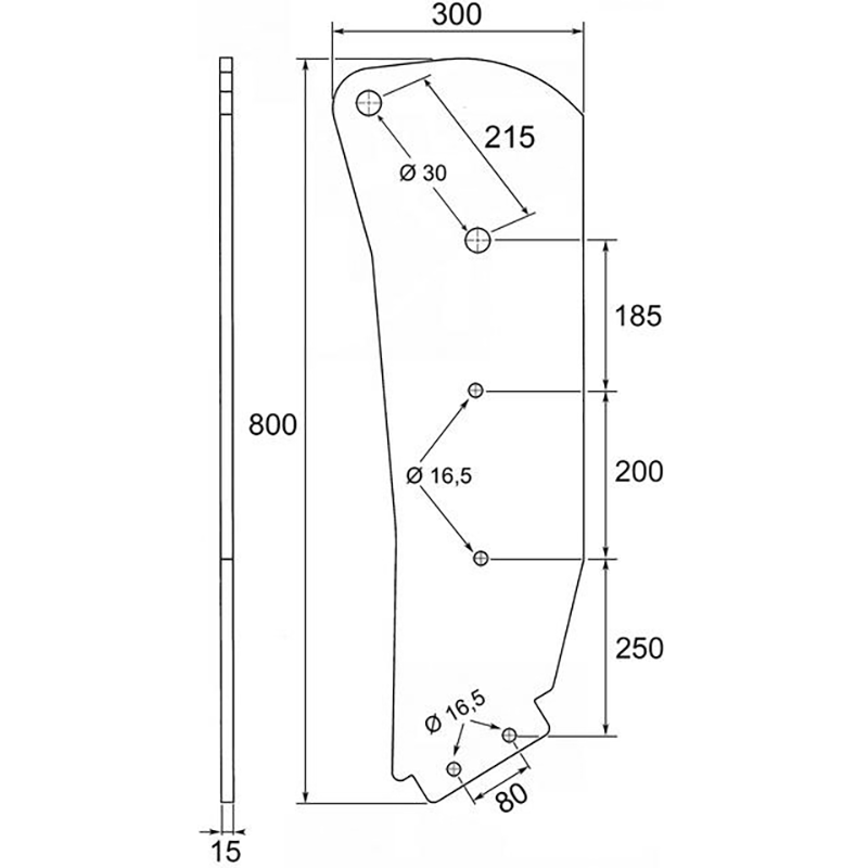 Landwirtschaft Bodenbearbeitung Grubber Tiefenlockerer Tieflockerer Messer Links Landwirtschaft Bodenbearbeitung Grubber Tiefenlockerer Tieflockerer Messer Links