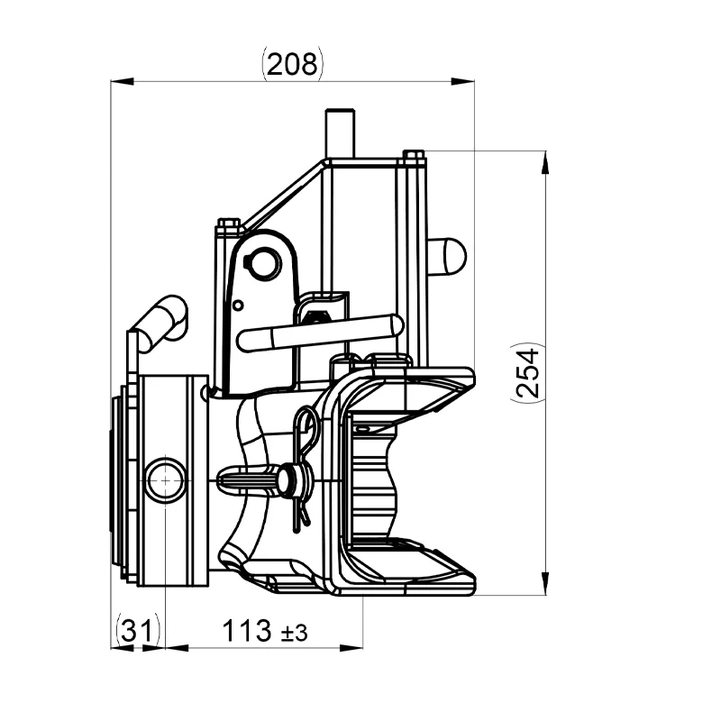 Anhängekupplung Scharmüller 03.3303.221 330 mm grün
