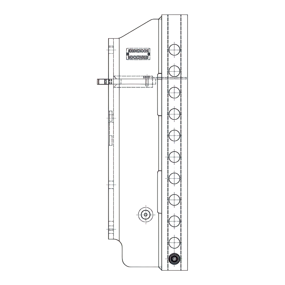 Rockinger Anhängebock RO880A2904C für John Deere 5M 5070/5080/5100; Leiter für höhenverstellbare Kupplungen; Spurweite 330 mm, D-Wert 48,5 kN, Stützlast 2,0 t; mit ABG (M) und EG (e1).