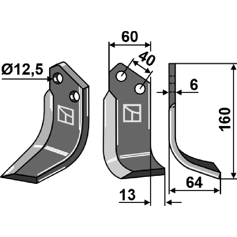 Badalini 5802 R Fräsmesser, rechte Ausführung IHOF BAD-34R