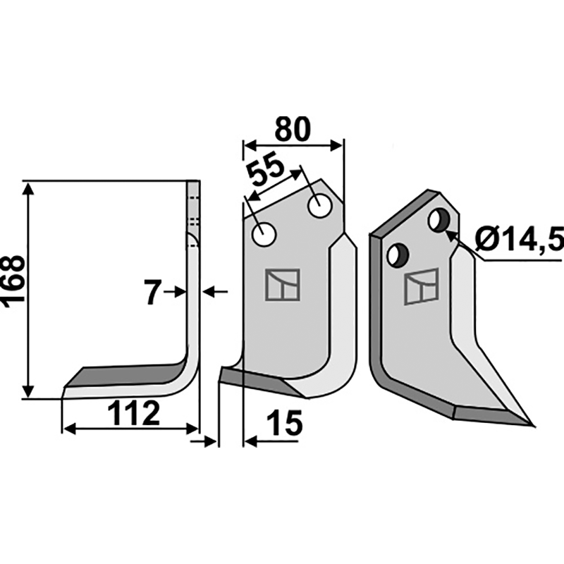 SAN-01L Fräsmesser, linke Ausführung Palladino|Sandri Fräsmesser, linke Ausführung IHOF SAN-01L