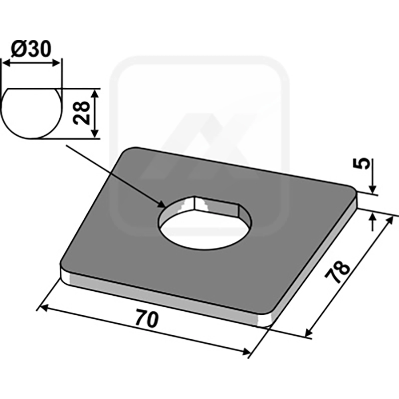 Landwirtschaft Bodenbearbeitung Scheibeneggen Zubehör Anschweißplatte Landwirtschaft Bodenbearbeitung Scheibeneggen Zubehör Anschweißplatte