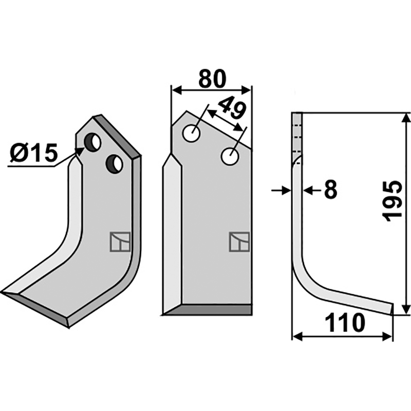FER-01R Fräsmesser, rechte Ausführung Ferrari Fräsmesser, rechte Ausführung IHOF FER-01R