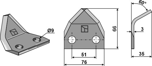 Futtermischwagenmesser