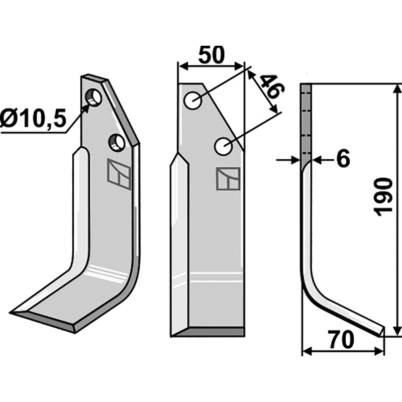 ADR-06R Fräsmesser, rechte Ausführung Adriatica Fräsmesser, rechte Ausführung IHOF ADR-06R