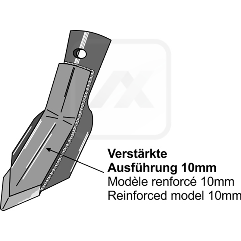 Landwirtschaft Bodenbearbeitung Grubber Schare & Leitbleche Schnell-Wechsel-Schar - 100mm Bourgault Grubber Schare & Leitbleche Schnell-Wechsel-Schar - 100mm Bourgault