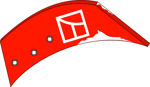 Pflugteil Einlegeblech - links (619123) 34.0183 von Industriehof