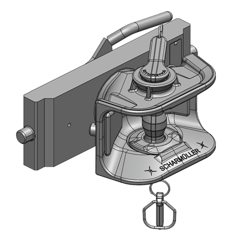 Traktorentechnik Anhängetechnik Scharmüller Zugmaul Standard mit Adapterplatte #03.3355.06-A11 Traktorentechnik Anhängetechnik Scharmüller Zugmaul Standard mit Adapterplatte #03.3355.06-A11