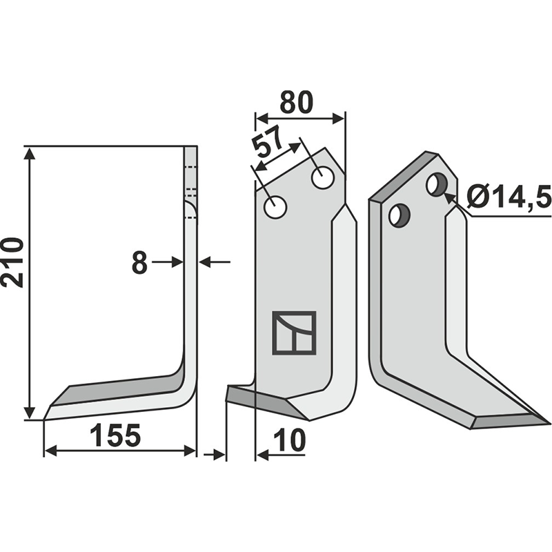 Muratori 120059 Fräsmesser, linke Ausführung IHOF MUR-03L