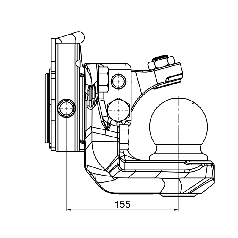 Kugeleinsatz K80 Scharmüller 07.6335.42-A11 335mm Agco-grau