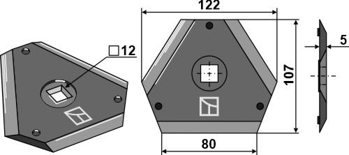 Futtermischwagenmesser