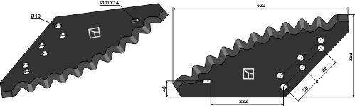 Futtermischwagenmesser