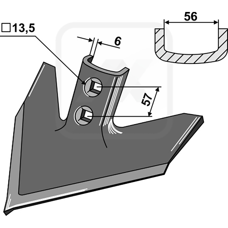 Landwirtschaft Bodenbearbeitung Grubber Schare & Leitbleche Gänsefussschar 200 x 6 John Deere|Case IH Landwirtschaft Bodenbearbeitung Grubber Schare & Leitbleche Gänsefussschar 200 x 6 John Deere|Case IH