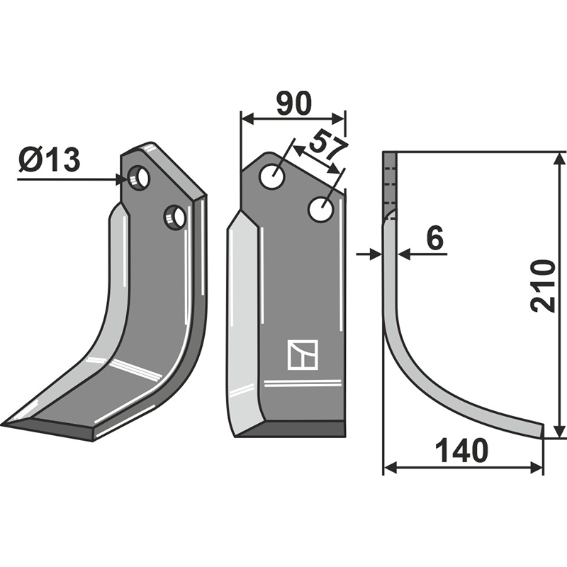 Howard 9949 Fräsmesser, rechte Ausführung IHOF HOW-16R