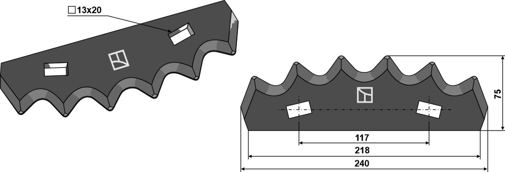 Futtermischwagenmesser