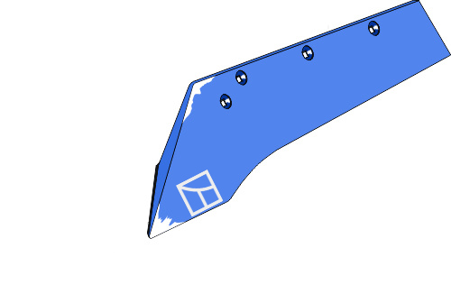 37.0177 Pflugteil Schnabelschar verstärkt SSP351WPL - links (2751.30.02) passend für Rabe