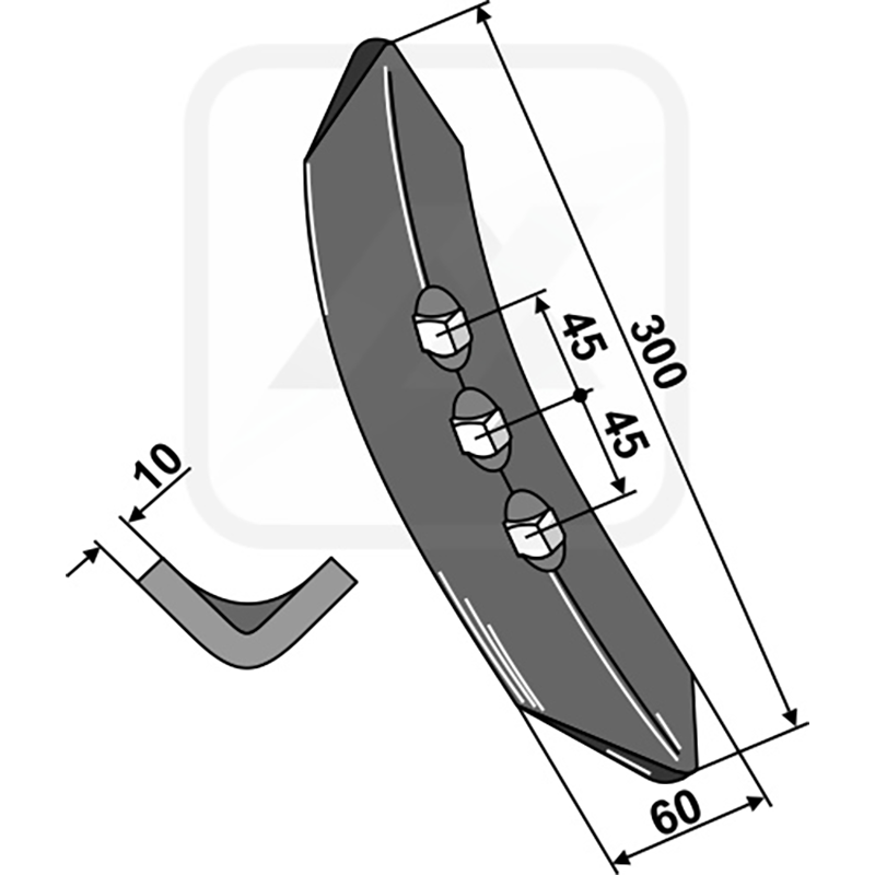 Landwirtschaft Bodenbearbeitung Grubber Schare & Leitbleche Schar 300mm Köckerling Landwirtschaft Bodenbearbeitung Grubber Schare & Leitbleche Schar 300mm Köckerling