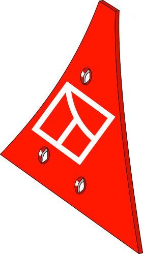Pflugteil Streichblech-Vorderteil - rechts (619168) 34.0225 von Industriehof